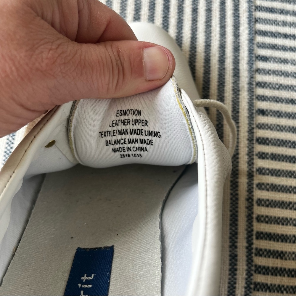 9.5 Easy Spirit ESMotion White Leather Oxford Shoe - Picture 8 of 9